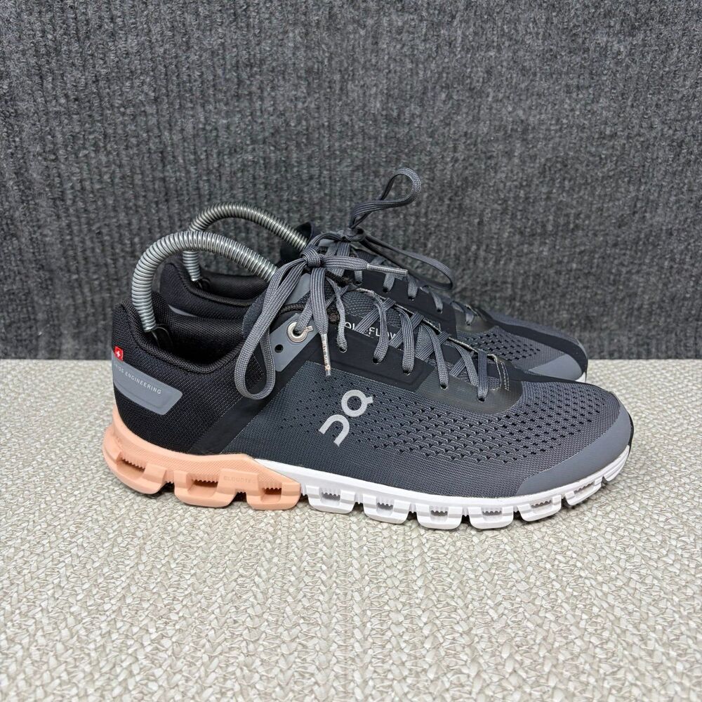 On Cloud Cloudflow Rock Rose Grey Black Pink Athletic Running Shoes Women’s 7.5